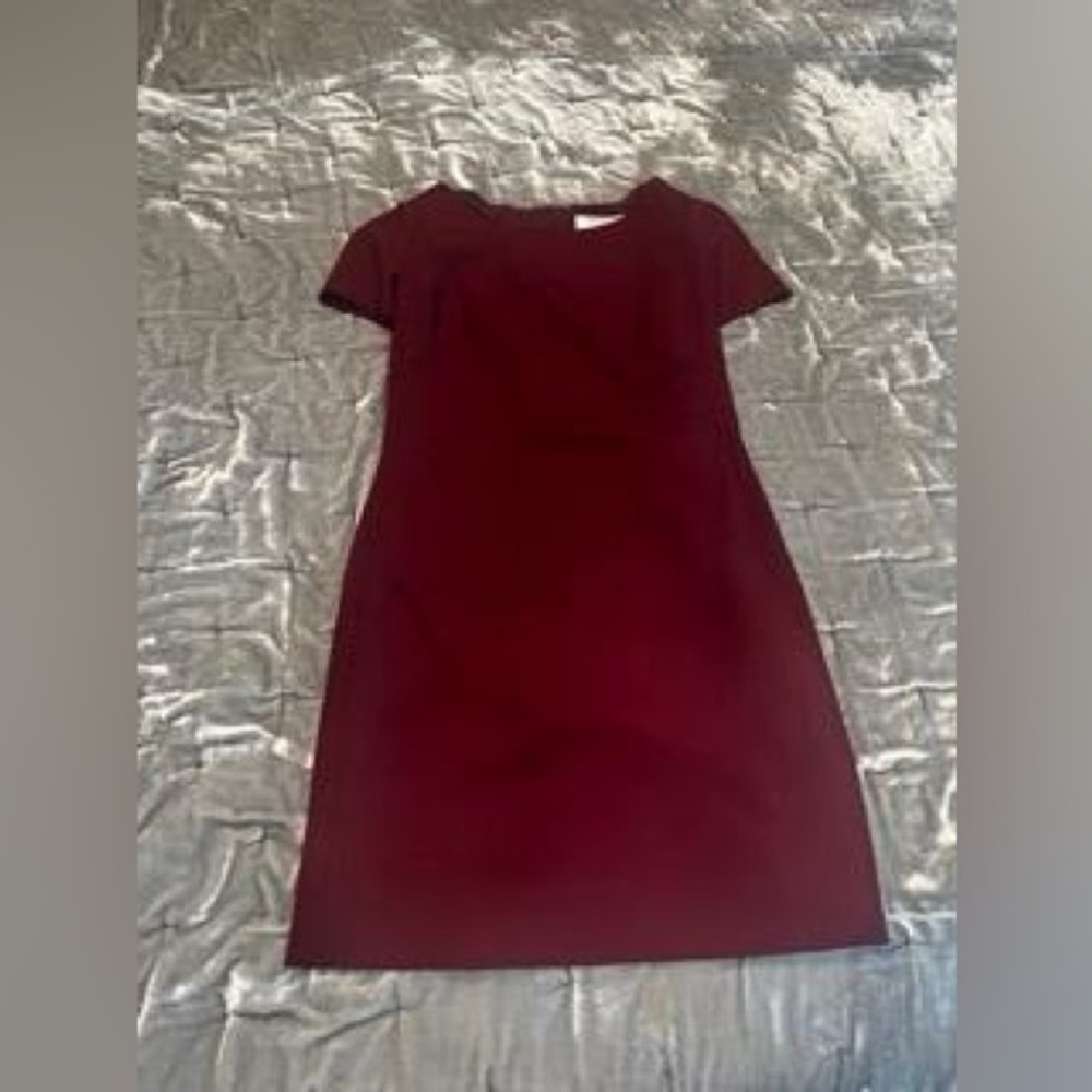 MM Lafleur Rosie Dress in Shiraz Wool Twill (Size 0) - Picture 2 of 3